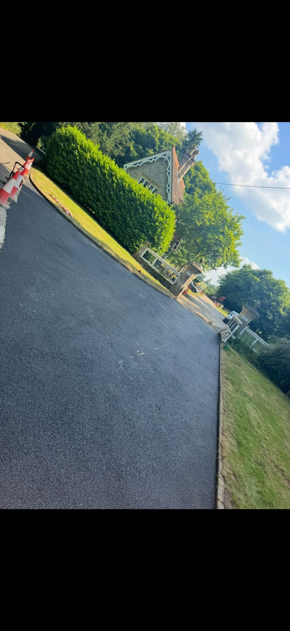 Fresh tarmac surfacing completed by TrackMac UK Ltd